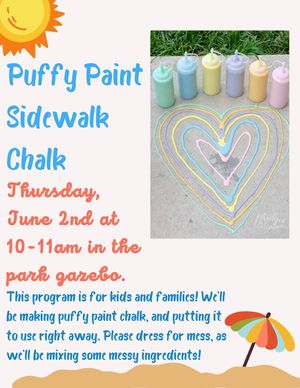 Puffy Paint Chalk
